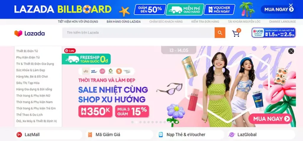 Theo dõi trang chủ và trang sản phẩm khuyến mãi trên Lazada để mua được hàng giá rẻ với chất lượng tốt nhất.