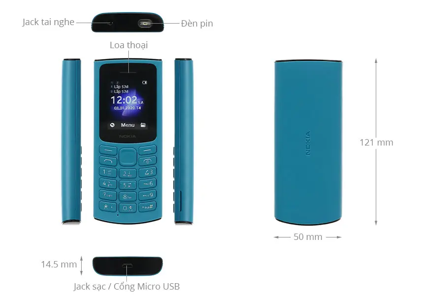 nokia 105 4g tinh nang